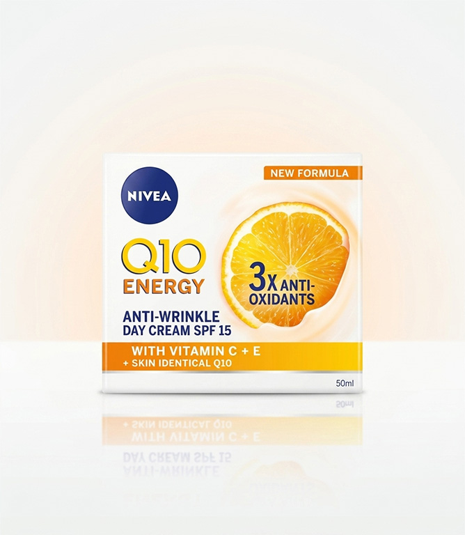 NIVEA Q10 Energy Anti-Wrinkle Day Cream SPF 15 with Vitamin C + E 50ml