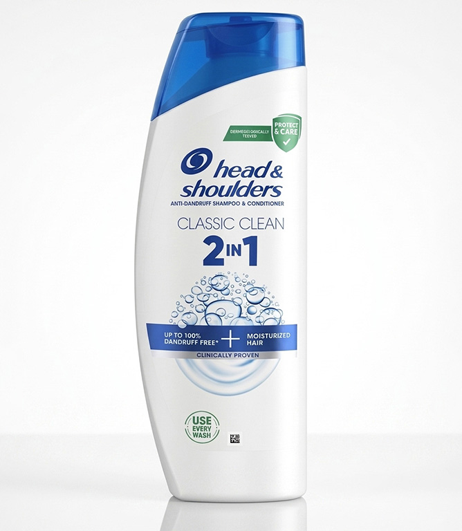 Head & Shoulders Classic Clean 2-in-1 Anti-Dandruff Shampoo + Conditioner 400ml