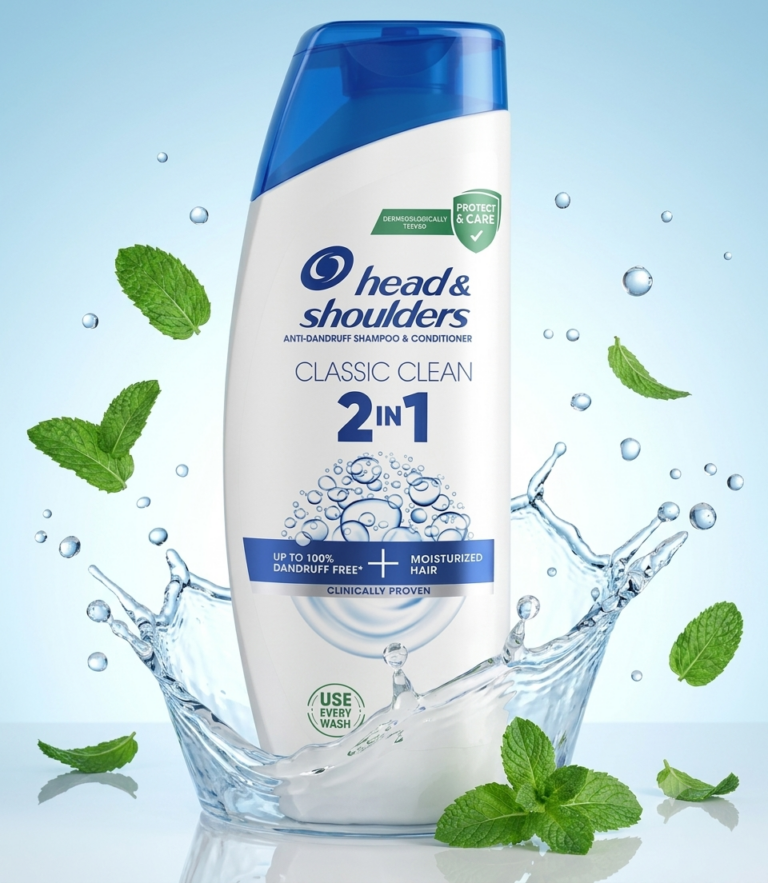 Head & Shoulders Classic Clean 2-in-1 Anti-Dandruff Shampoo + Conditioner 250ml